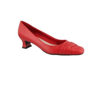 Easy Street Women’s Super Flex Red Tidal Closed Toe Classic Pumps Size 8.5 M NIB
